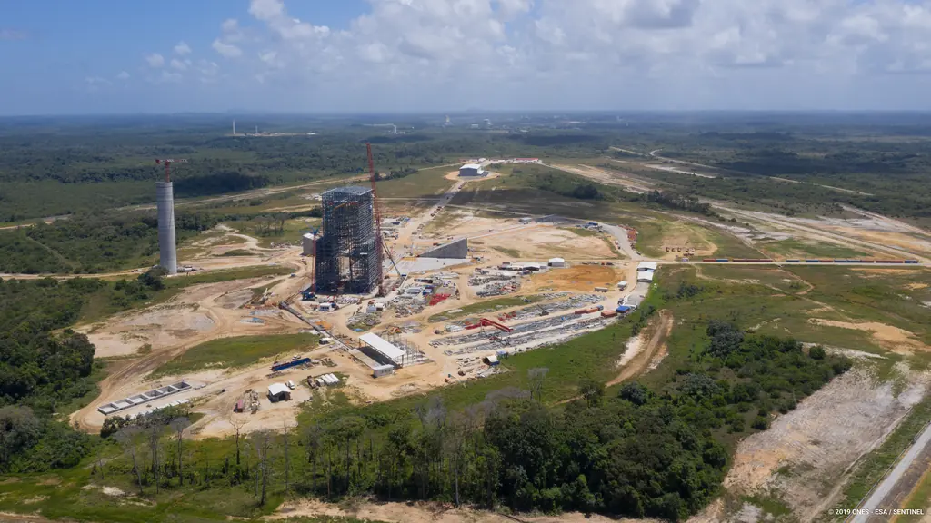 Obra do complexo de lançamento do Ariane 6 (ELA4), Kourou